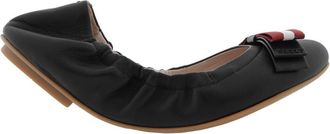 Bally Beata Leather Ballerina Flats, Brand Size 35.5 ( US Size 5 )