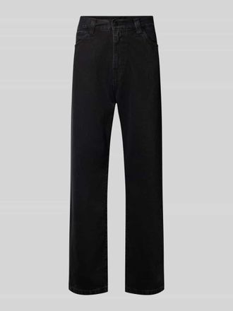 Carhartt Work in Progress Straight Leg Jeans im 5-Pocket-Design Modell LANDON in Black, Gr&ouml;&szlig;e 32