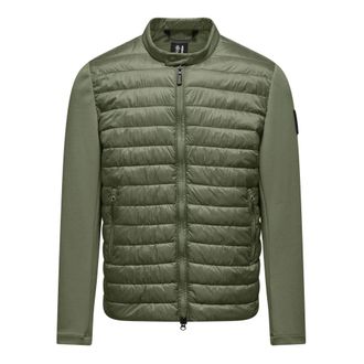 Bomboogie Bi-material nylon en gebreide jas - Heren - Jassen - Groen - Maat: 2XL Nylon