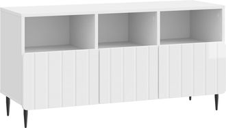 vidaXL Mueble De Tv Brillante 102 X 34,5 X 50 Cm Madera De Ingenier&iacute;a Vidaxl