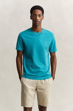 GANT Men Washed T-Shirt (XL) AQUA BLUE