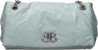 Balenciaga Monaco Umh&auml;ngetasche Damen Leder Celeste/Aqua