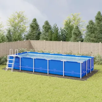 vidaXL Tapiz De Suelo Piscina Geotextil Poli&eacute;ster Gris Claro 999x500cm Vidaxl