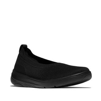 FitFlop Super-Q Knit Ballet Flats in All Black at Nordstrom, Size 8.5