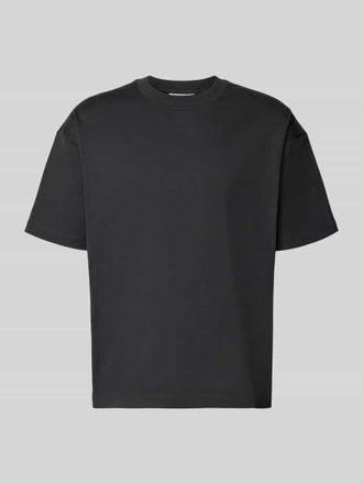 Marc O'Polo Denim Marc OPolo Denim Boxy Fit T-Shirt aus reiner Baumwolle in Graphit, Gr&ouml;&szlig;e XXL
