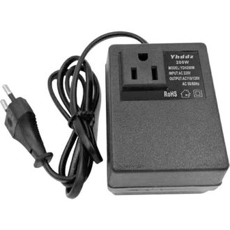 OEM Inteligente Eficiente Hogar 200w Ac 220v A 110v Transformador Reductor Convertidor De Voltaje Adaptador De Corriente De Viaje, Multicolor, Enchufe De 