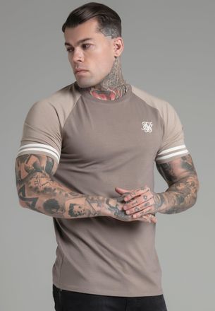 Siksilk Camiseta Raglan beige para hombre SikSilk S