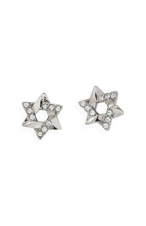 Alex and Ani Star Of David Mini Stud Earrings in Silver at Nordstrom