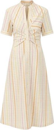 C&acirc;llas Milano Noor Short sleeve shirtdress Ricci in Nat/pink/yellow at Nordstrom, Size 0