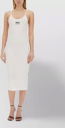 Moschino ribbed dress spaghetti straps