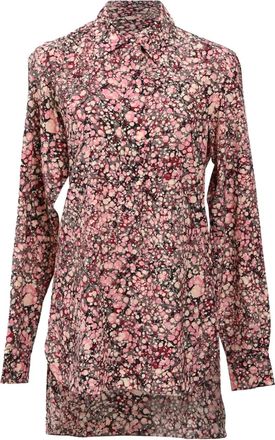 Victoria Beckham Asymmetrische blouse met print - Roze