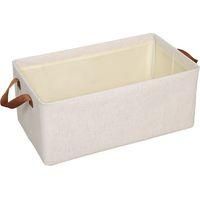 OEM (1 Pieza/blanco, 47 X 28 X 20 Cm) Caja De Almacenamiento De Algod&oacute;n Y Lino De Tianshan, Perchero Para Ropa Y Pantalones, Armario, Caja De Almacenamien