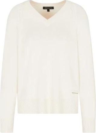 A|X Armani Exchange V-neck Pullover - Dames - V-hals truien - Wit - S - Katoen - Truien & Vesten