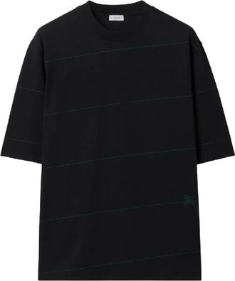 Burberry Striped Cotton Jersey T-Shirt, Size XX-Large