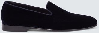 Manolo Blahnik Mario velvet loafers