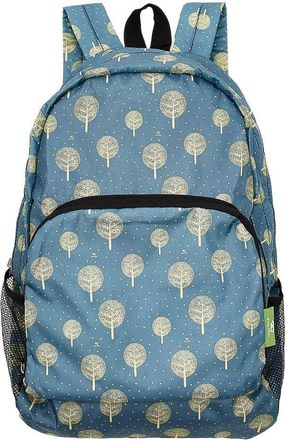 Eco Chic Lightweight Foldable Backpack | Durable Water Resistant Rucksack | Daypack for Walking Hiking Camping Travelling | Made from Recycled Plastic Bottles 