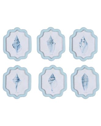 Two's Company Set Of 6 Shell Wall Art Pieces