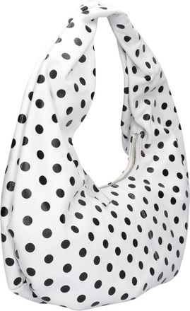 N&uacute;noo Small Alma Draped Schoudertas - Dames - Schoudertassen - Wit - ONE Size - Tassen