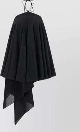 Jacquemus short halter dress asymmetric backless pleated straps