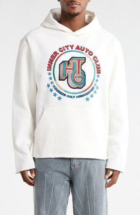 Honor The Gift Auto Association Embroidered Hoodie in White at Nordstrom Rack, Size Xxx-Large