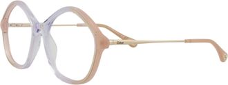 Chlo&eacute; Womens 52 mm Nude Gold Eyeglasses