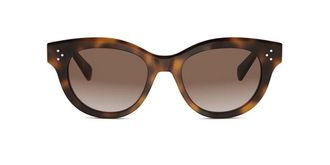 Celine CL40332I Celine 3 Dots 53F Womens Sunglasses Tortoiseshell Size 51