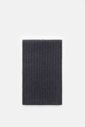 Braun Hamburg Men - Cashmere scarf anthracite mottled