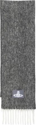 Vivienne Westwood Orb-patch Fringed Scarf