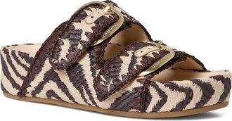 Loeffler Randall Nico Platform Sandal in Vintage Zebra at Nordstrom, Size 10.5