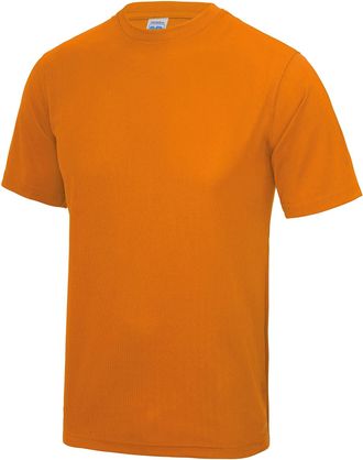 Just Cool Just Cool Mens Performance Plain T-Shirt (3XL) (Orange Crush)