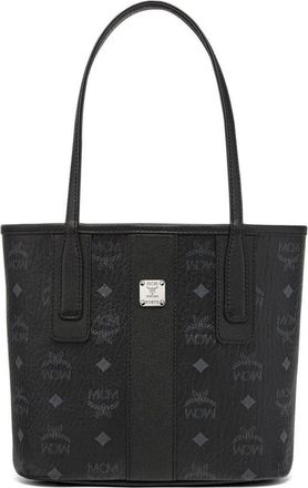 MCM Mini Toni Top-Zip Shopper - Dames - Shoppers - Zwart - ONE Size - Katoen - Tassen