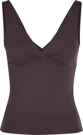 Tala Dayflex V-neck Stretch-jersey Vest - Brown - XL (UK16 / XL)