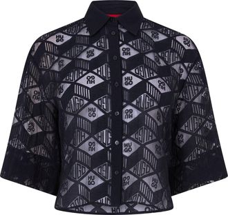 HUGO BOSS Hugo Womens 10270586 01 Blouse in Miscellaneous - Multicolour - Size 16 UK