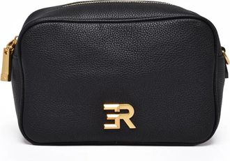 Ermanno Scervino Amelia Leather Shoulder Bag With Structured Silhouette And Gold-Tone Hardware