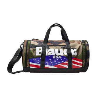 Blauer Camouflage Nylon Reistas - Heren - Weekendtassen - Groen - ONE Size - Nylon - Tassen