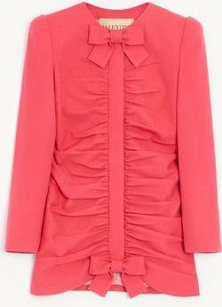 Valentino Crispy Light Wool Jacket Wo