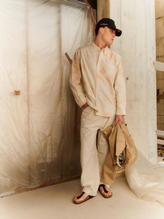 Gramicci Classic Oxford Bleached shirt stripe