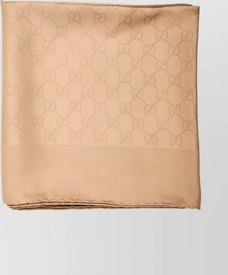 Gucci silk carré with all-over monogram print
