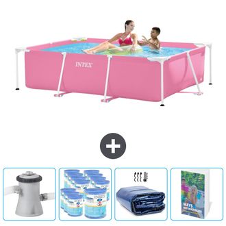 Intex Piscina Con Estructura Rectangular - 220x150x60 Cm - 7-piezas Scb118