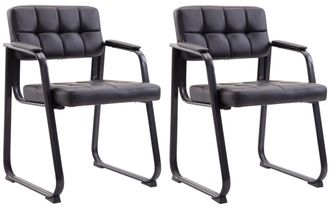 Clp Set De 2 Sillas De Conferencia Canada B Negro