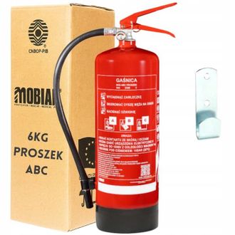OEM Extintor De Polvo De 6 Kg Gp-6x Abc Steel Production 2025 Con Soporte Y Colgador