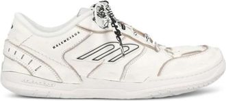 Balenciaga Hamptons Worn-Out Sneaker - Dames - Sneakers - Wit - 37 EU - Nylon - Schoenen