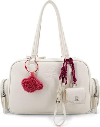 Like Dreams Womens Check In Utility Tote Bag In Ivory