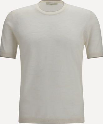 Brooksfield Maglia in misto lino a maniche corte Man 54