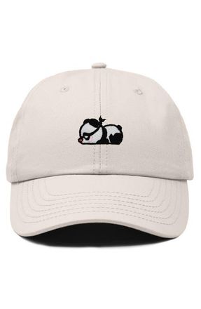 Dalix Pandit Panda Dad Cap in Beige at Nordstrom