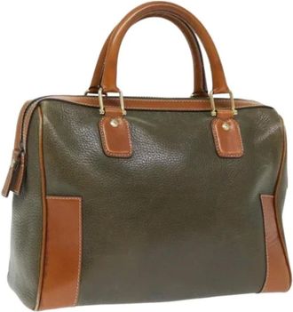Celine Pre-owned Handbags, female, Green, Size: ONE SIZE Pre-owned Vintage Leather Handbag