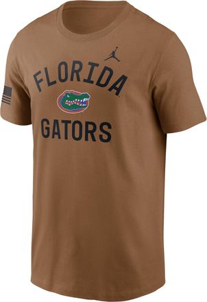 Nike Mens Florida Courtside Jordan Brand Dri-FIT College T-Shirt in Brown | 0JET2EAUFN-WYJ