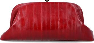 Alberta Ferretti Eel Leather Maxi Pouch