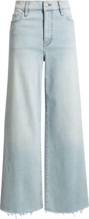 Frame Denim Le Slim Raw Hem Palazzo Jeans in Preen Raw After at Nordstrom, Size 30