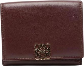 Loewe Pre-owned Flap Wallet - Dames - Vintage Accessoires - Rood - ONE Size - Leer - Vintage